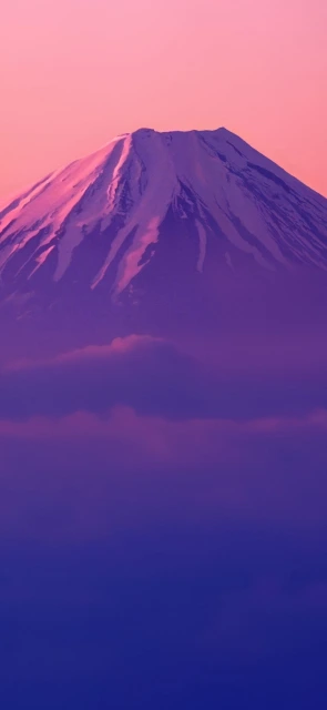 Snowy Mountain at Twilight