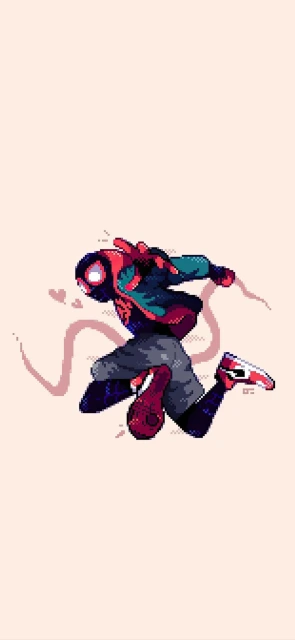 Spider Man Pixel Art Running