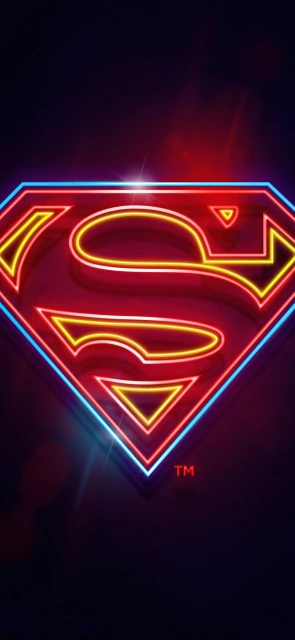 Superman Neon Logo