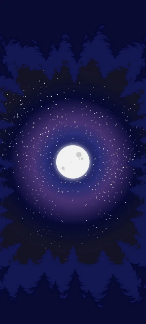 Vector Moon Background