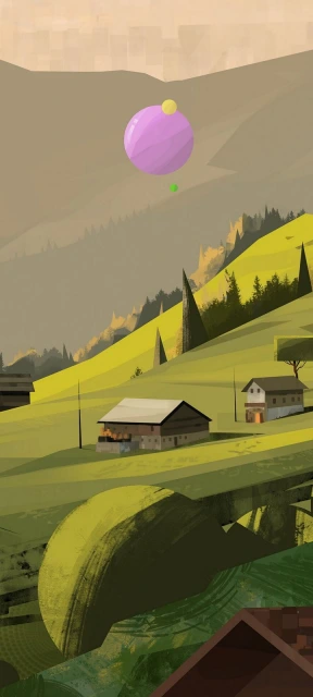 Vector Nature Valley Background