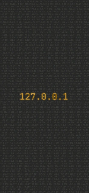 127 0 0 1 IP Address Background