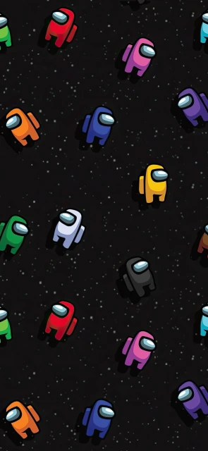 Among Us Characters in Space