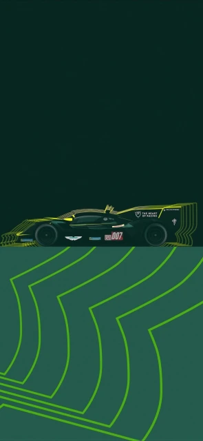 Aston Martin F1 car with 007 logo