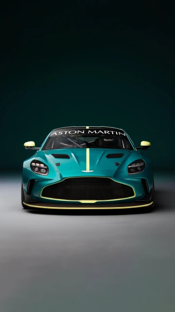 Aston Martin race car front view