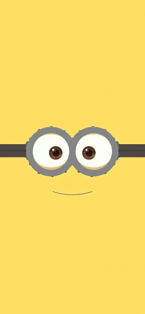 Minion eyes yellow background