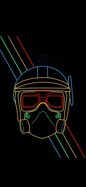 Neon Pilot Helmet