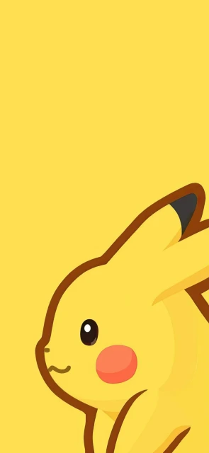 Pikachu yellow background