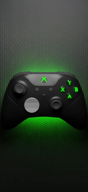 Xbox Controller With Green Backlight