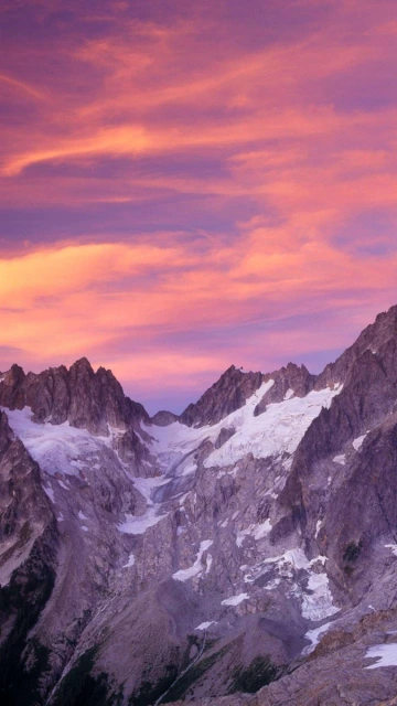 4K Snowy Mountains