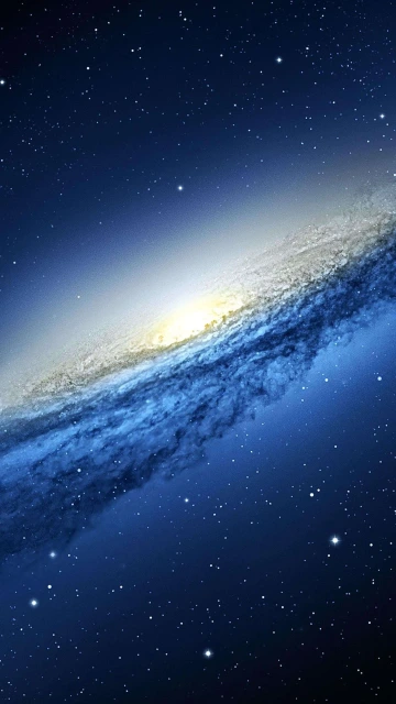 Andromeda Galaxy Blue Stars