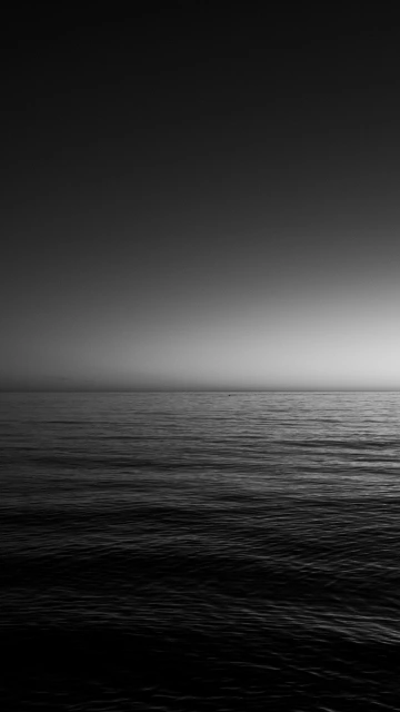 Black and White Ocean