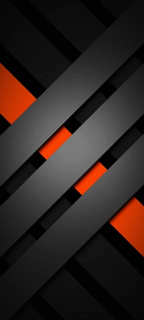 Black Orange Geometric Pattern