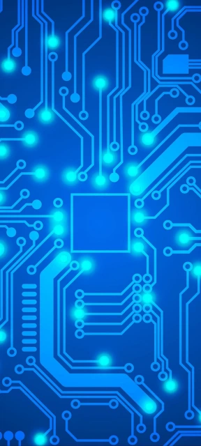 Blue Circuit Board Pattern