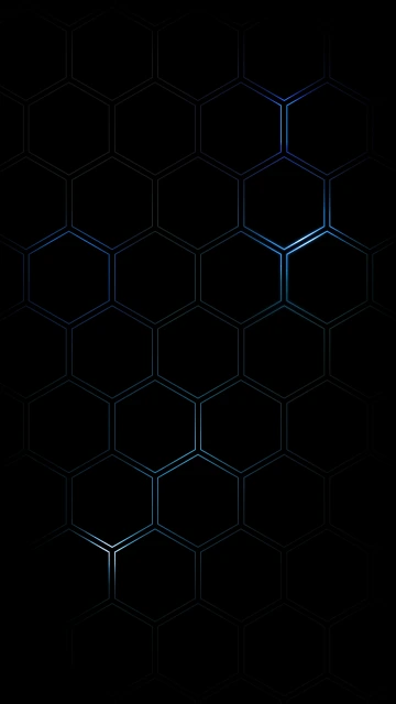 Blue Hexagon Pattern