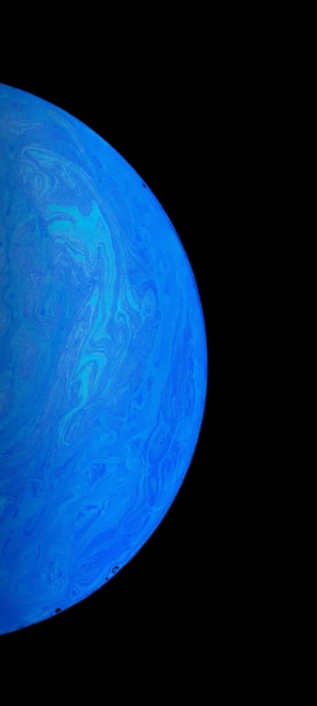 Blue Planet Black Background