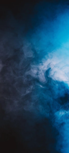 Blue Smoke Abstract