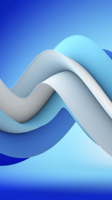 Blue Wave Abstract Design