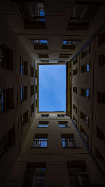 Building Walls Sky 4K