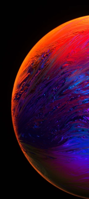 Colorful Bubble Closeup