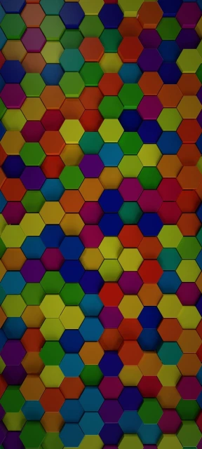 Colorful Hexagon Pattern