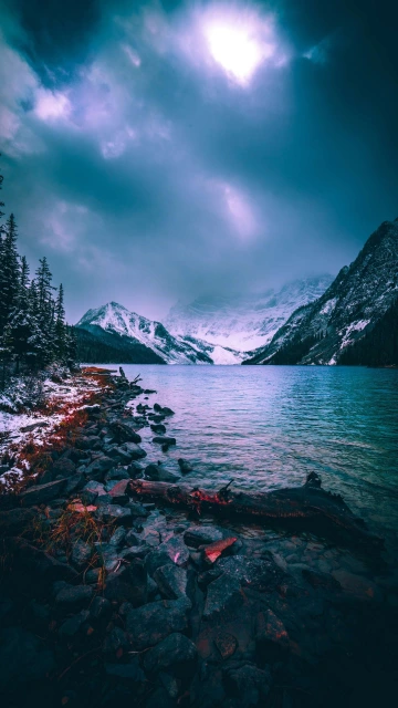 Dark View Of Mountains 4K