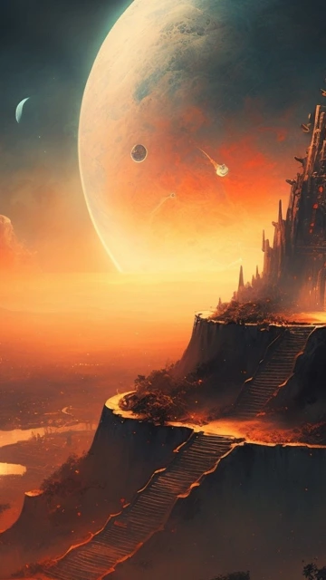 Fantasy Landscape Planetary Gateway