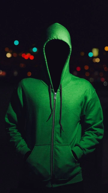Green Hoodie Silhouette