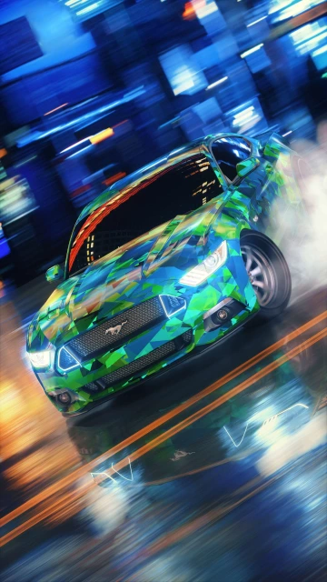 Modified Ford Mustang Sports Car 4K
