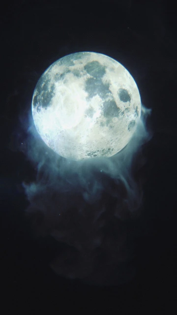 Moon with Clouds