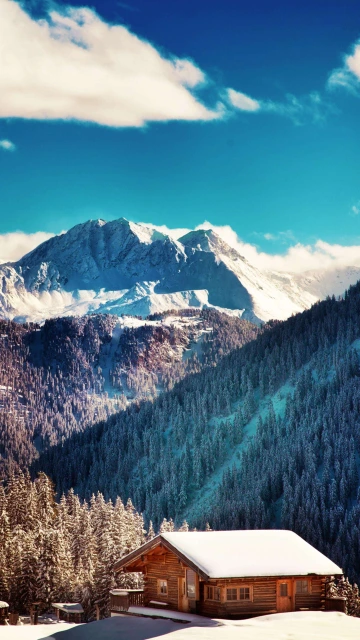 Mountains In Winter 4K