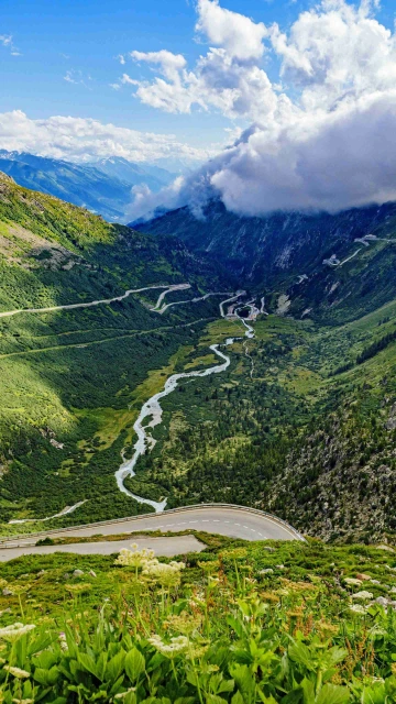 Mountains Slope Road 4K