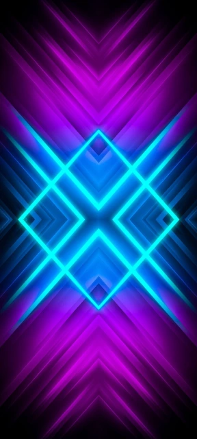 Neon Geometric Pattern 2