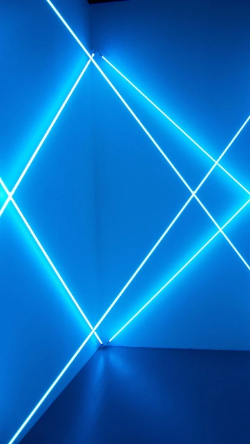 Neon Lines Wall 4K