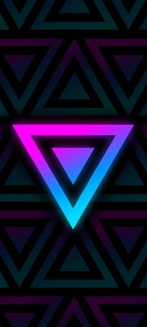 Neon Triangle Pattern
