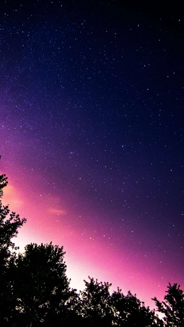 Pink Starry Sky 4K