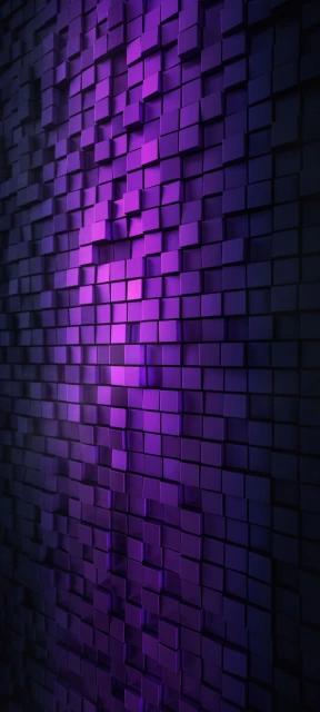 Purple Cube Wall Pattern