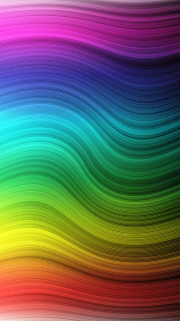 Rainbow Waves 4K