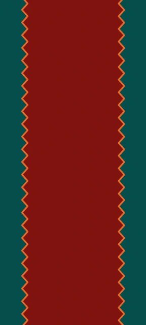Red and Teal Zigzag Pattern