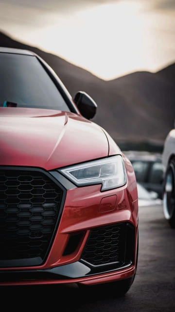 Red & Black Sports Car 4K