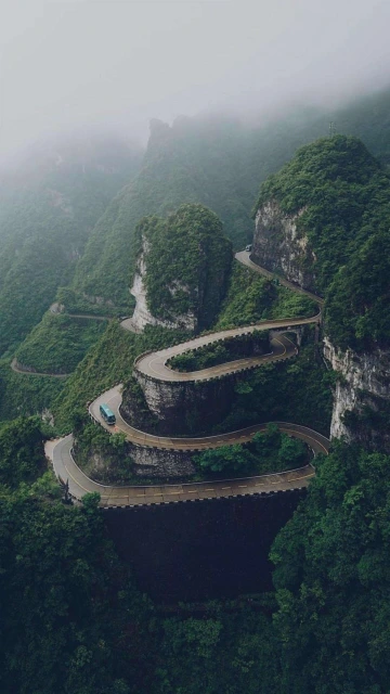 Road On Mountains 4K