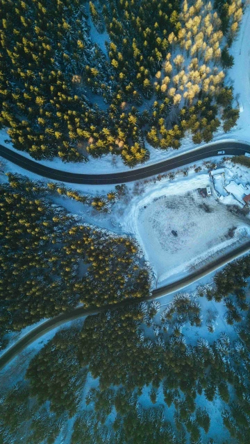 Road View From Sky 4K