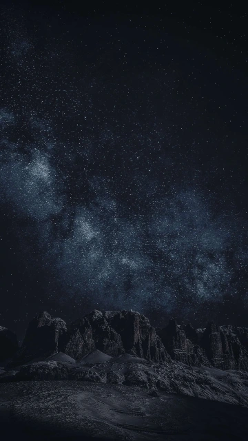 Rocks Milky Ways Night 4K