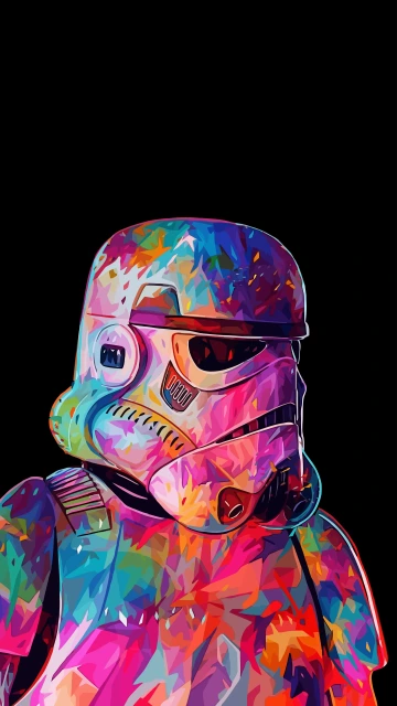 Stormtrooper Colorful Portrait