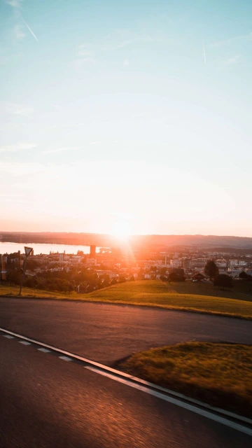 Sunrise On Road 4K