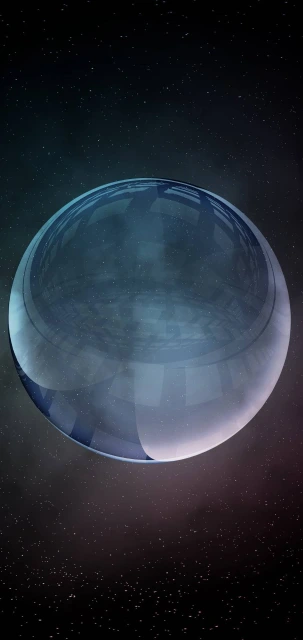 Transparent Sphere in Space