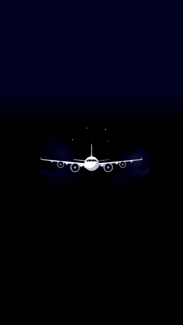 Aircraft Night Sky Wallpaper