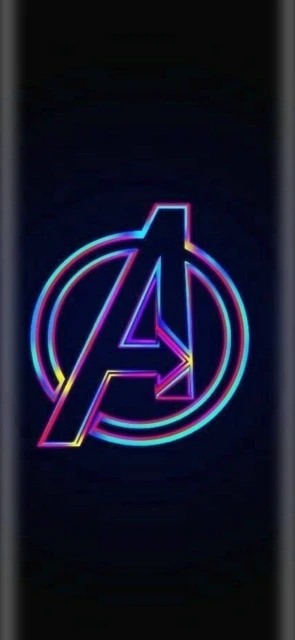 Avengers Logo Neon Wallpaper