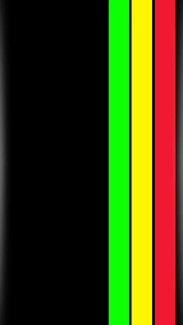 Black Green Yellow Red Stripes