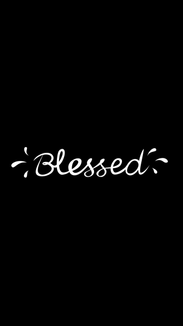 Blessed Black Background